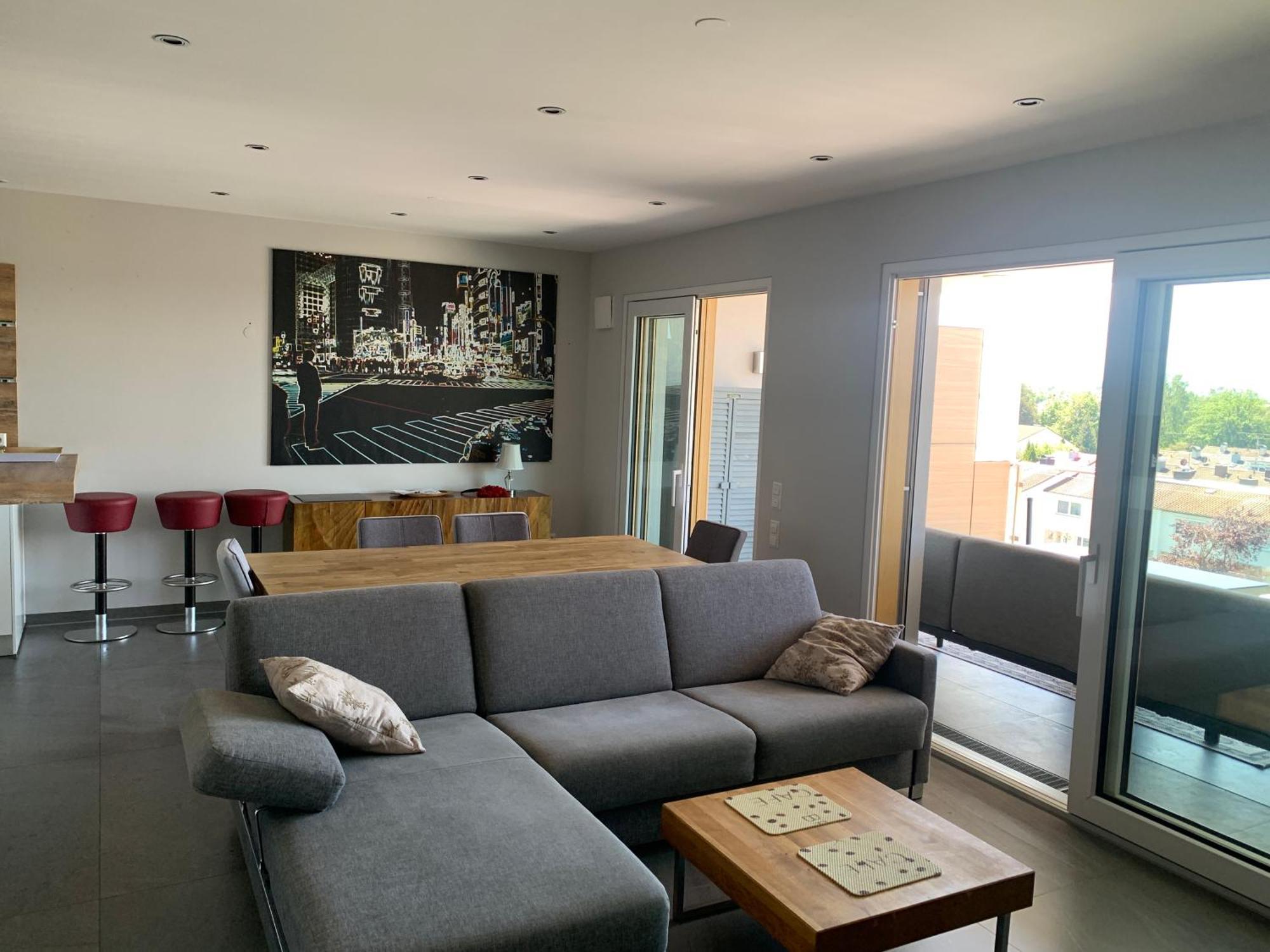 Penthouse Apartment Mit Alpenblick Friedrichshafen Eksteriør bilde